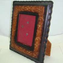 Рамка для фотографии кожаная (V313), в Москве