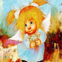 Картина по номерам "Солнечный ангел доброты" 40х50, в Омске
