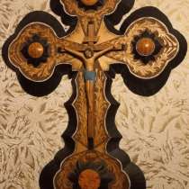 Деревянный крест распятие, дерево, авторская ручная работа, в Ставрополе