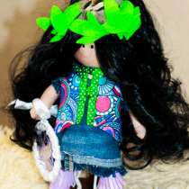 Пышногривая шаманка. Текстильная кукла ручной работы, в Кимре