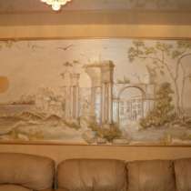 Барельефы ручной работы, роспись стен, в Перми