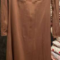 Платье коричневого цвета, размер 46, в Новосибирске