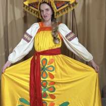 Сарафан на масленицу женский с кокошником, в Москве