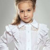 белые блузы для девочек школа р.122-152 Valeri (Mevis), в Ростове-на-Дону