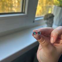 Серьги серебряные с Лондон топаз, в Санкт-Петербурге