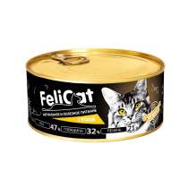 FeliCat Консервы мясные для кошек с уткой, 290 гр, в Санкт-Петербурге