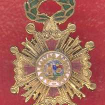 Испания фрачный знак рыцаря ордена Изабеллы Католической, в Орле