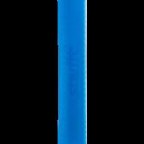 Коврик для йоги FM-201 TPE 173x61x0,4 см, синий/серый, в Сочи