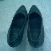 Темно-серые шикарные туфельки из натуральной кожи, в г.Лозовая