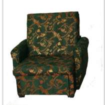 Кресло-кровать 90 см Гобелен зеленый в узоре, в Санкт-Петербурге