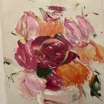 Картина маслом Букетик в вазе, в Москве