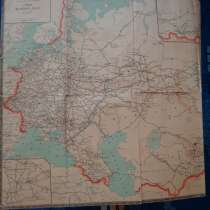 Схема железных дорог СССР 1965 транскартография, в Кушве