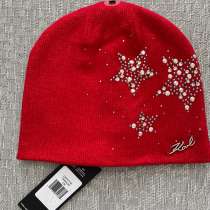 Karl Lagerfeld Paris красная вязаная шапка, в Москве