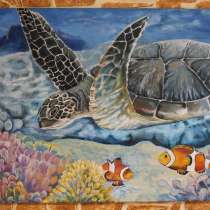 Картина маслом"Подводный мир"60х45см, в Севастополе
