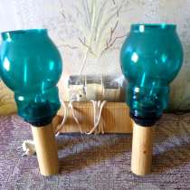 Настенный светильник с двумя зелеными плафонами, в Мурманске