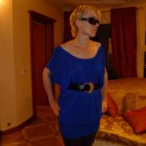 Туника, смотрится как мини-платье Oasis, Англия цвета ультрамарин, в Москве