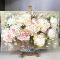 Картина маслом пионы, в Санкт-Петербурге