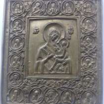 Бронзовая икона Божей матери, в Великом Новгороде