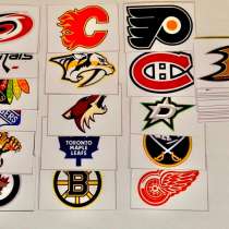 Наклейки или магниты с изображение клубов NHL, в Копейске