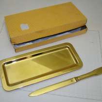 OLRI набор настольный винтажный лоточек и нож для бумаг (X752), в Москве