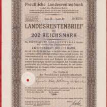 Германия облигация госзайма 200 марок 1940 г. № 9254, в Орле