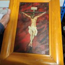 Картина Распятие Ииисуса, холст, масло, НХ, старинная, в Ставрополе