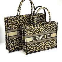Леопардовая сумочка Christian Dior Book Tote 2 размера, в Москве