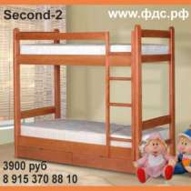 Двухъярусная кровать для взрослых, подр "Second 2", в Москве