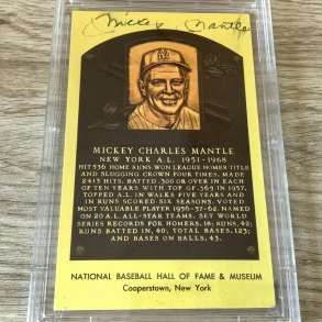 Бейсбольная карта Микки Мэнтл PSA с автографом, в Ярославле