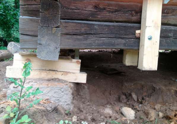 Замена фундамента под деревянные и каркасные дома, ремонт ст в фото 10