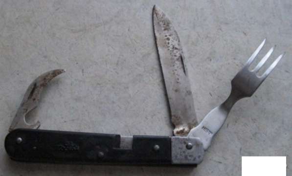 Набор для туриста нож вилка открывашка СССР в Сыктывкаре фото 4