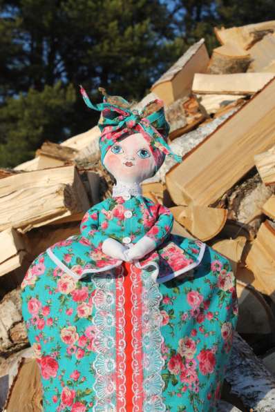 Кукла-грелка на чайник, самовар. Кухонный текстиль