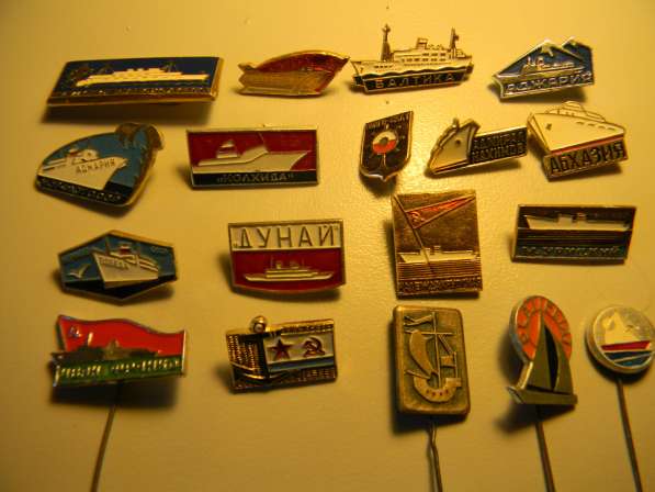 Значок. Флот, корабли, парусники, 14 разных в фото 28