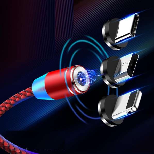 Магнитный USB кабель, X-Cable-3в1,Lightning/Micro/Type-C(1m)