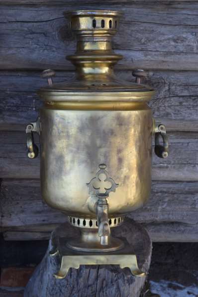 Самовар царский Печать Колокол Шапка Мономаха с № 13967 золо