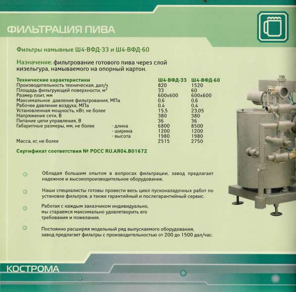 Фильтр-прессы от производителя в Костроме фото 6