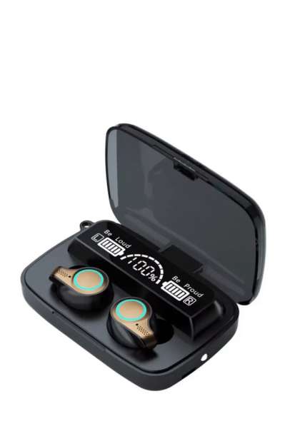 Bluetooth блютуз навушники M18 бездротові є ліхтарик і дзерк