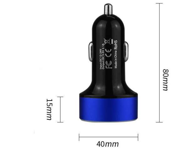 USB зарядка от прикуривателя 2 гнезда с дисплеем в Санкт-Петербурге