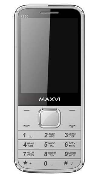 Телефон мобильный MAXVI X850 Silver