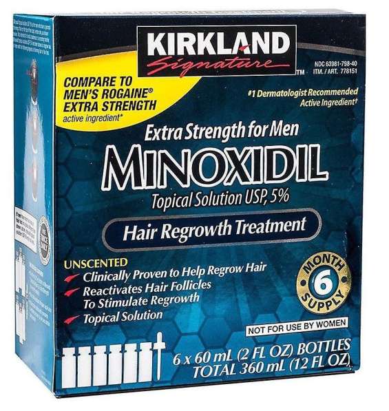 Лосьон для роста волос Kirkland Minoxidil 5% (Упаковка 6 шт) в Новосибирске фото 3