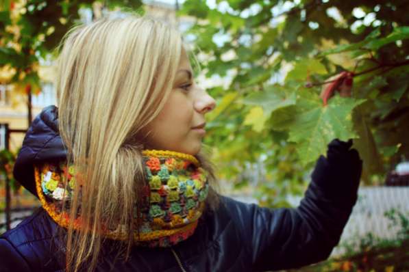 Вязаный шарф в оттенках осени. Прекрасный подарок! в Санкт-Петербурге