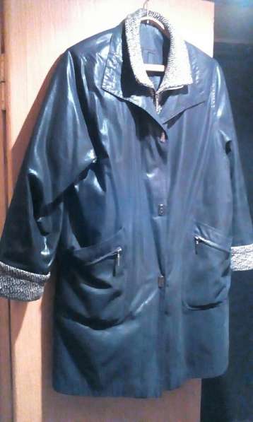 Куртка 54 длинная женская чёрная Maxime