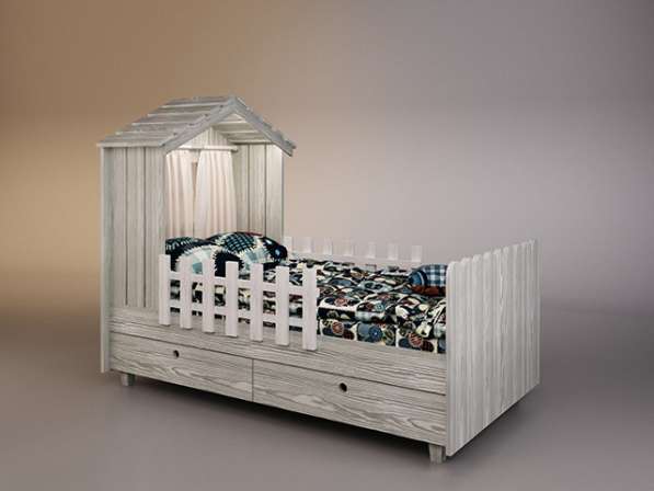 Детская мебель из натурального дерева.Кровать от 10 лет.