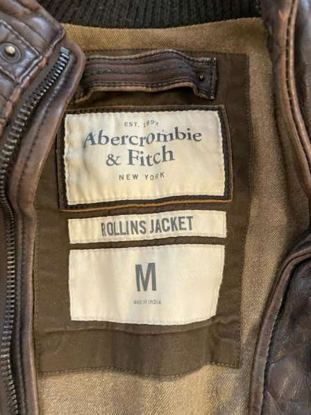 Abercrombie rolling jacket кожаная куртка в Москве фото 5