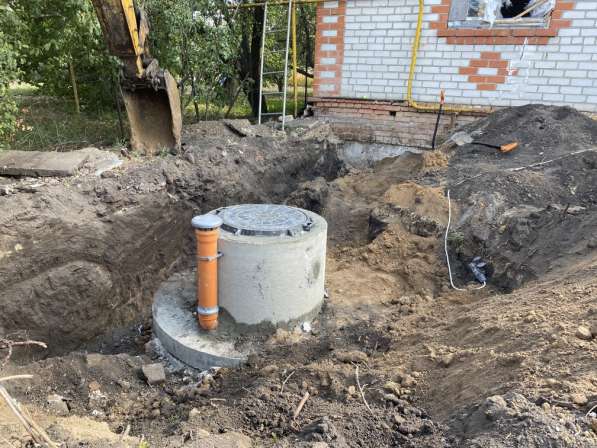Сливная яма для частного дома из бетонных колец в Воронеже