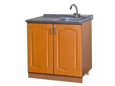 Шкаф под мойку Евромебель ШНМ-80 вишня