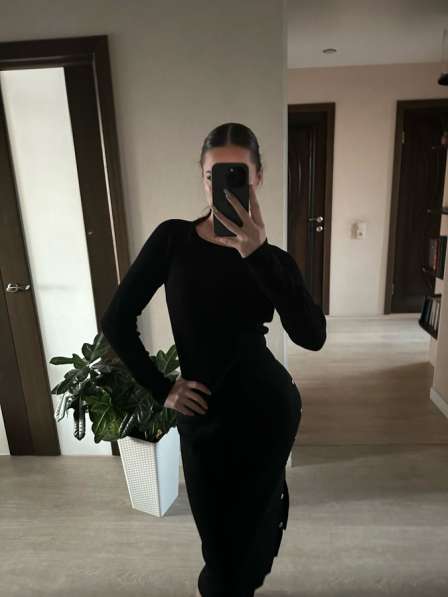 Платье длинное черное