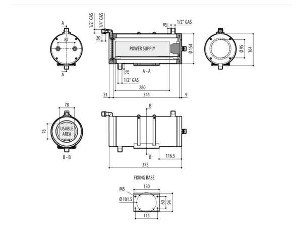 Воздушный барьер Videotec onxab 1025B в Магнитогорске