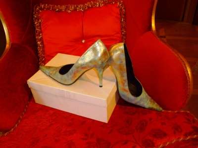 Модельные туфли небесно-голубого цвета La Emi, Made in Italy размер 40