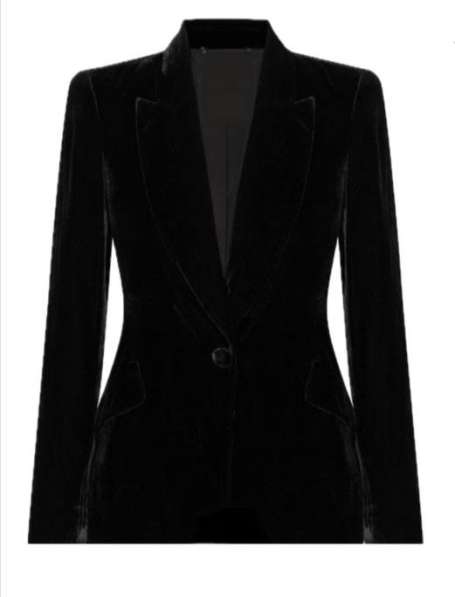Бархатный пиджак приталенный